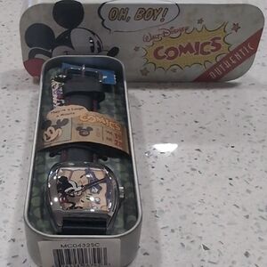 Disney Comics Mickey Mouse Silver Watch